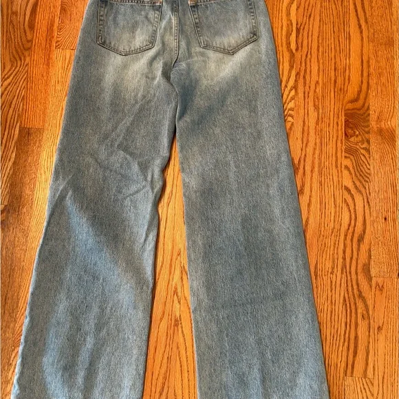 Pull&Bear Boyfriend Jeans, Distressed and Ripped Detail, High Waist, Size 4 / 25 - Picture 10 of 15